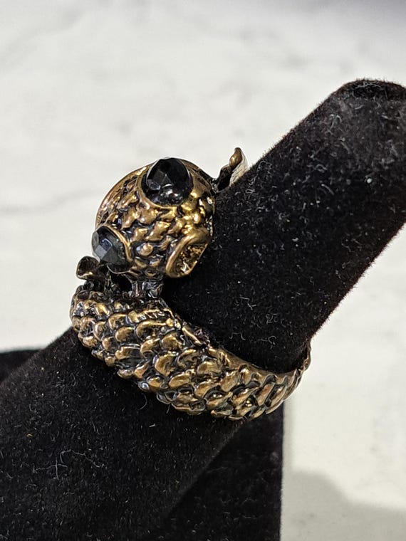 Vintage Koi Fish Statement Ring - image 2