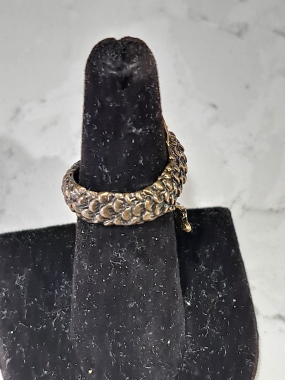 Vintage Koi Fish Statement Ring - image 8