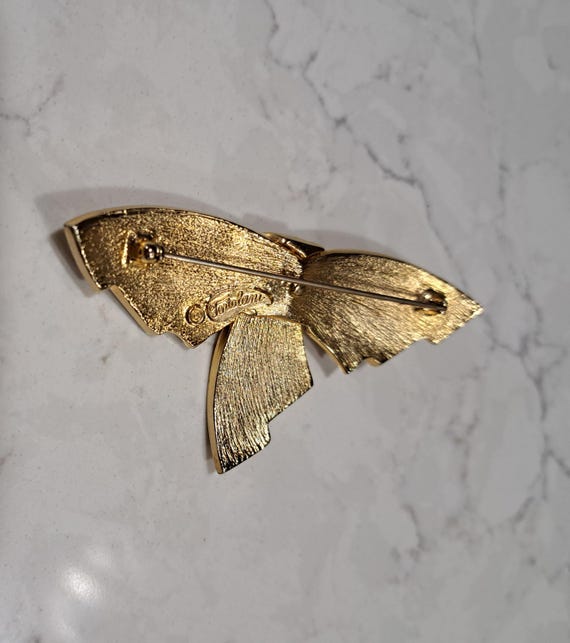 Vintage Signed Tortolani Statement Bow Brooch. - image 6