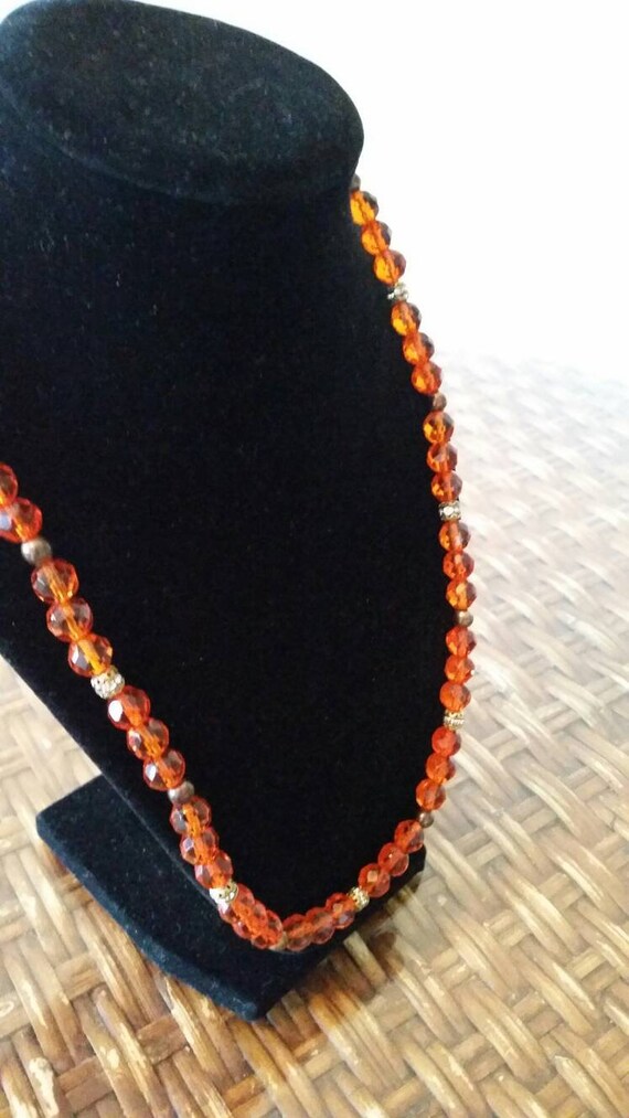 Luxe Faceted Czech Glass Crystal Beaded Ultra Long Flapper Necklace - Platinum
