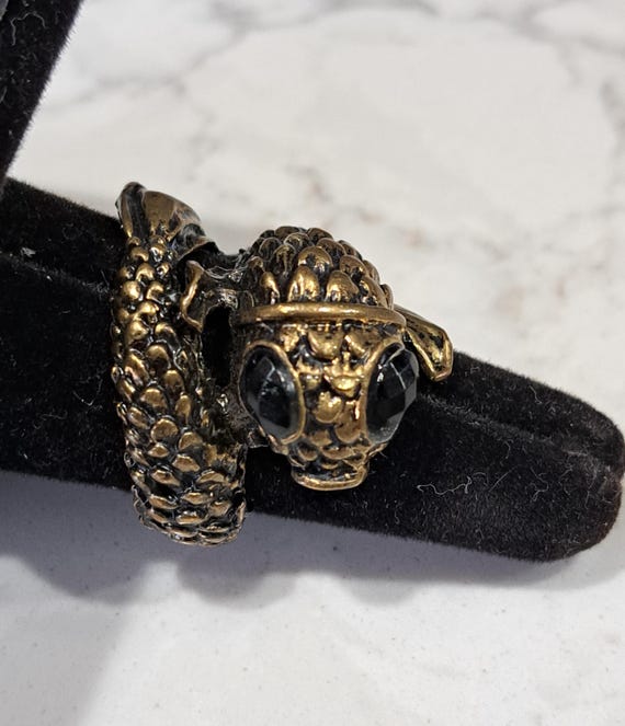 Vintage Koi Fish Statement Ring - image 10