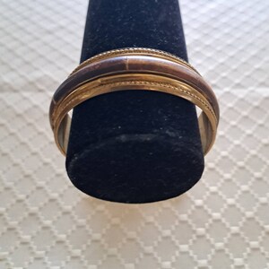 Vintage Boho Brass and Bone Bracelet