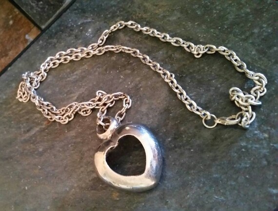 Minimalist Stainless Steel  Swivel  Heart Necklace - image 5