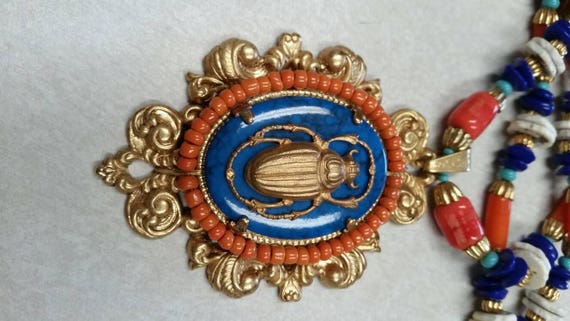 Vintage RARE Miriam Haskell Lawrence Vrba Egyptia… - image 2