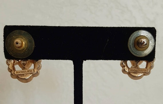 Vintage Richelieu Pearl Pierced Earrings - image 5