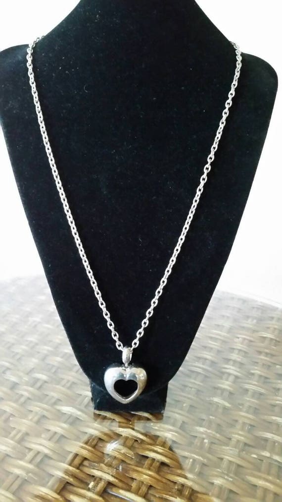 Minimalist Stainless Steel  Swivel  Heart Necklace - image 8
