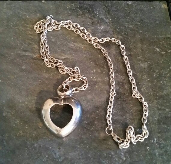 Minimalist Stainless Steel  Swivel  Heart Necklace - image 4