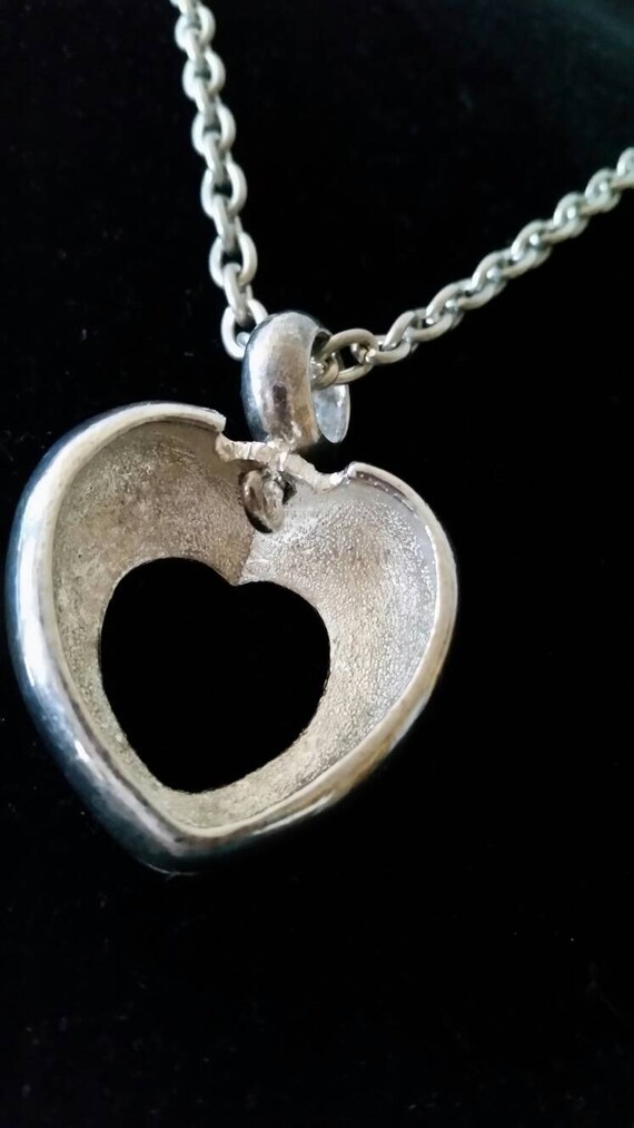 Minimalist Stainless Steel  Swivel  Heart Necklace - image 9