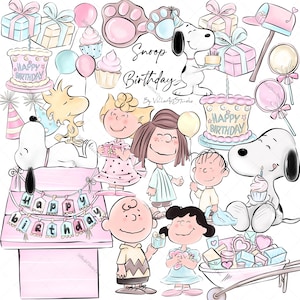 Leuke verjaardag Clipart, gelukkige verjaardag clipart, kalverliefde, Be mine Valentines Baby illustratie Harten Cookies, planner behoeften, digitale kunst