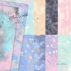 The Other World Paper pack Coraline papers the other mother halloween papers pastel spooky surface designs planner needs planner goodies