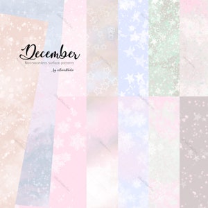 December Vrolijke papieren Kerstpatronen niet naadloos Roze Kerst leuke winter clipart pastel Kerst Kerst kerst winter gezellige ochtend XMAS