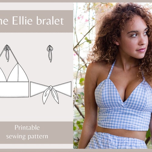 Crop Top Digital PDF Easy Sewing Pattern instant Download // Etsy