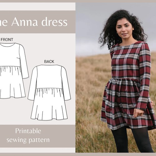 Dress Sewing Pattern NH Patterns Lara Dress UK Sizes 418 Etsy
