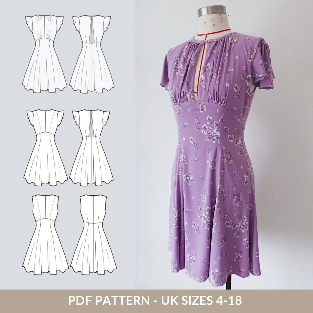 Dress PDF Sewing Pattern for Women NH Patterns Amelia Dress Vintage ...