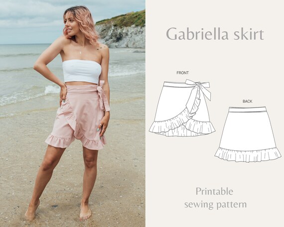 wrap around skirt pattern uk