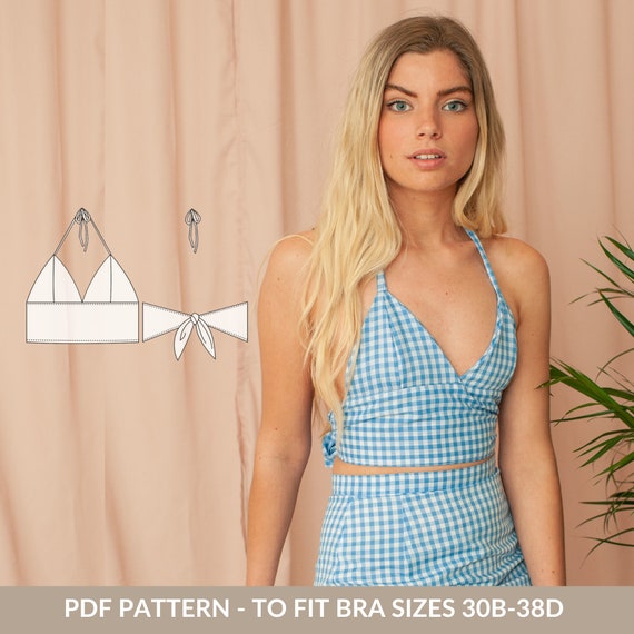 Halter Crop Top PDF Sewing Pattern for Women NH Patterns Ellie