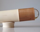 Teleidoscope in maple and pear wood. Kaleidoscope handmade OOAK.