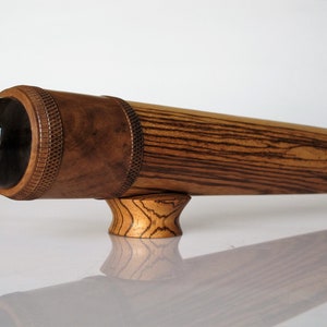 Legno di zebra e noce europeo scuro の Teleidoscopio は大きいです。 Teleidoscopio fatto a mano OOAK