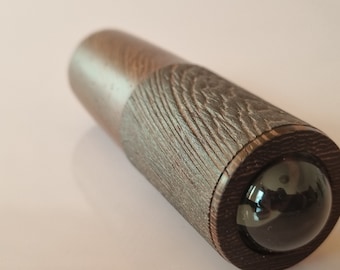 Handcarved Wenge Wood Teleidoscope: Miniature Kaleidoscope