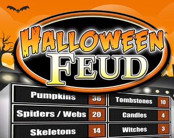fun halloween game family feud trivia powerpoint game mac and pc compatible