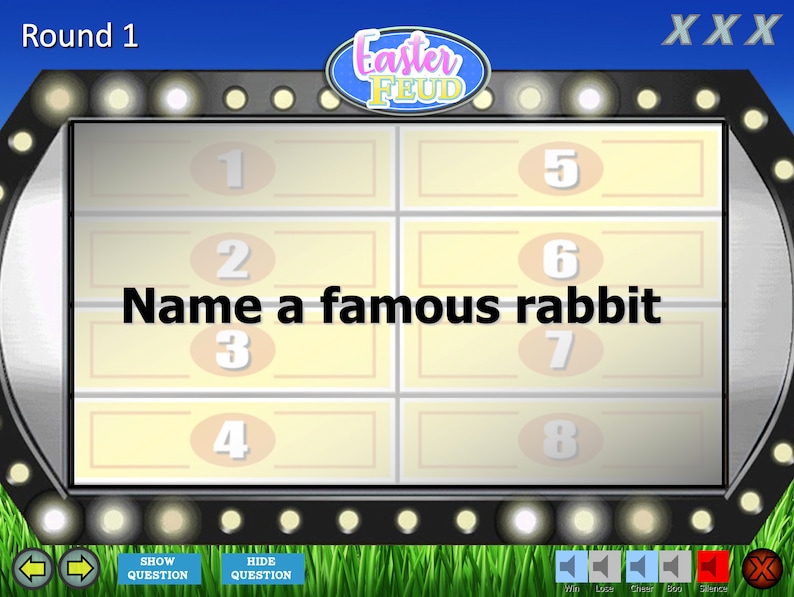 Trivia Games Family Feud Trivia Powerpoint Game Spring Break Mac PC and iPad Compatible Fun Game Easter Feud