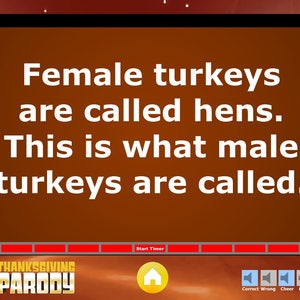 Thanksgiving JeoParody with Scoreboard Trivia Fun PowerPoint Game Mac, PC, and iPad Compatible image 3