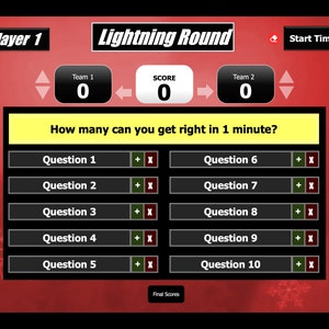 Holiday Answer Battle with Scoreboard Trivia Powerpoint Game Mac PC and iPad Compatible Fun Christmas Game Holiday Trivia Games image 8