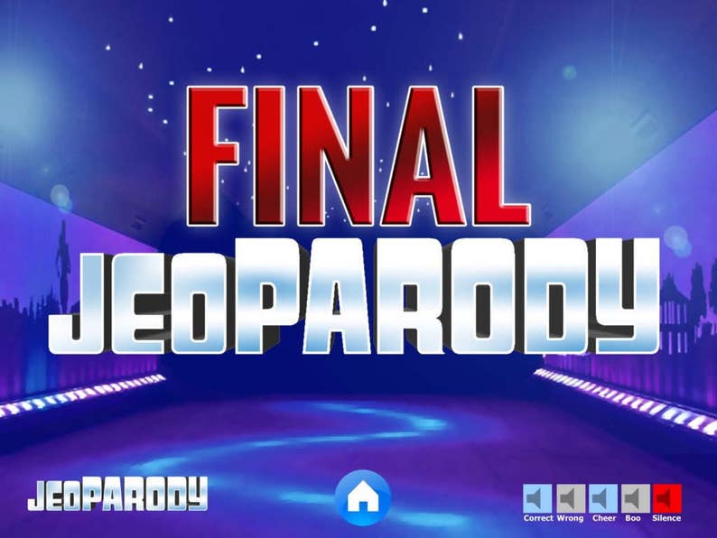 Virtual Party Game Customizable JeoParody Powerpoint Template PC Mac and iPad compatible Fun Game image 4