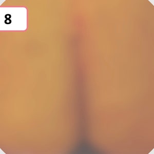 May include: A circular graphic with a gradient of orange and brown hues. The text "Round 8" is displayed in a white font within a pink rectangular box in the upper left corner. The image has a blurred effect.