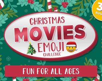 Christmas Movie EMOJI Challenge with Scoreboard - Mac PC and iPad Compatible - Fun Christmas Game - Holiday Trivia Games Zoom Skype Teams