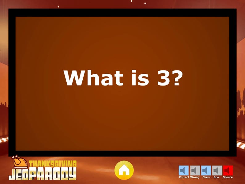 Thanksgiving JeoParody with Scoreboard Trivia Fun PowerPoint Game Mac, PC, and iPad Compatible image 6