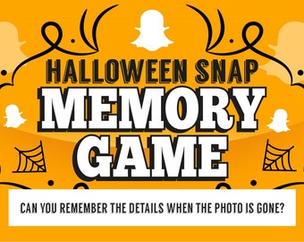 Halloween Snap Challenge Memory Game - Powerpoint Game - Mac PC and iPad Compatible - Harvest Festival - Virtual Game