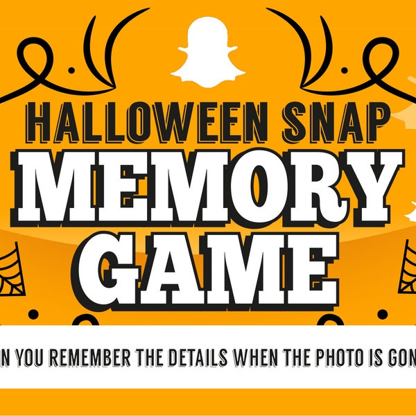Halloween Snap Challenge Memory Game - Powerpoint Game - Mac PC and iPad Compatible - Harvest Festival - Virtual Game