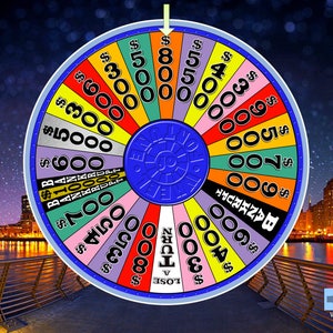 Virtual Party Wheel style Customizable Powerpoint Game PC & MAC image 4