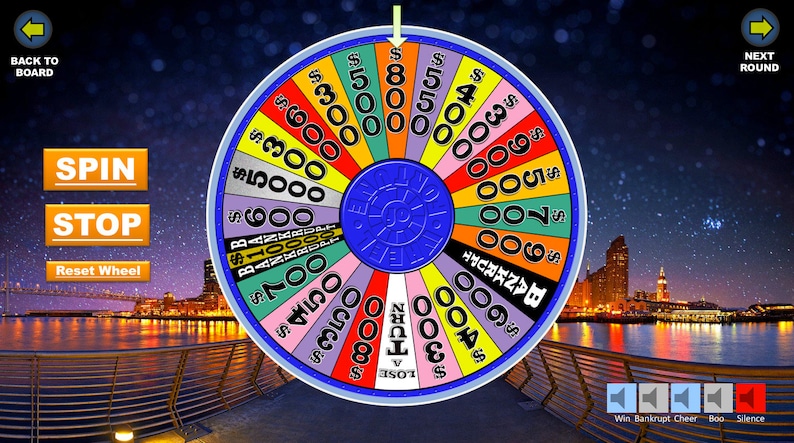 Virtual Party Wheel style Customizable Powerpoint Game PC & MAC image 4