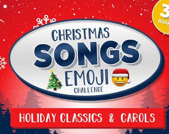 Christmas SONGS - EMOJI Challenge with Scoreboard - Mac PC iPad - Fun Christmas Game - Holiday Trivia Games Zoom Skype Teams Carols Hymns