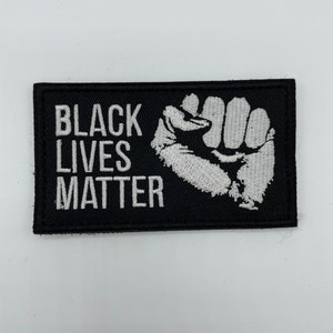 Black Lives Matter Patch Embroirdered Patch Pro Black Morale Patch Black Empowerment Patch image 1