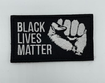 Black Lives Matter Patch Embroirdered Patch | Pro Black Morale Patch | Black Empowerment Patch