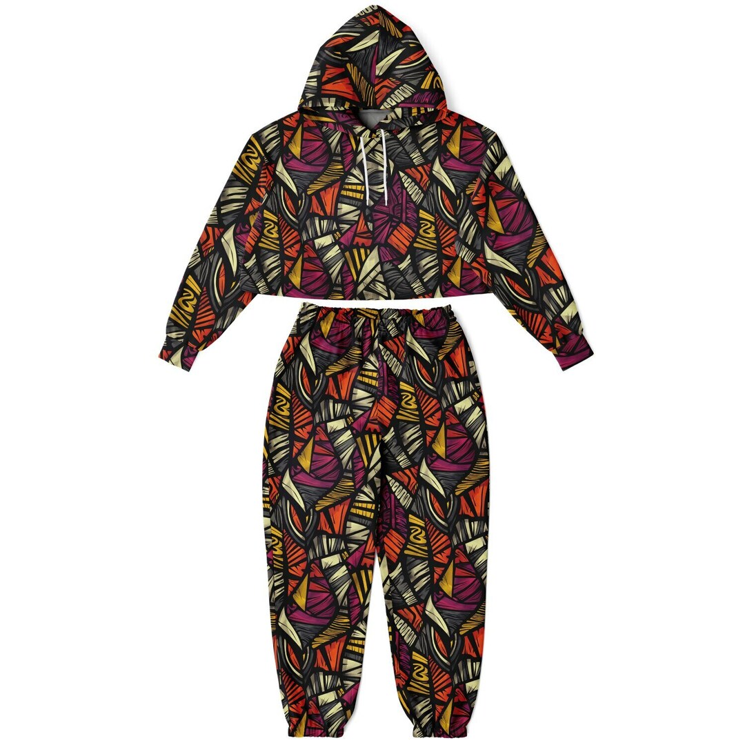 African Kente Pattern Print Women's Sweatshirt