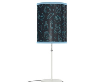 Baby Blue Table Baby Themed Lamp, Nursery Table Lamp, Baby Shower Gift