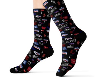 Election Day Crew Socks, Patriotic Voting Socks for Activists, Election Day Gear, Election Day Apparel