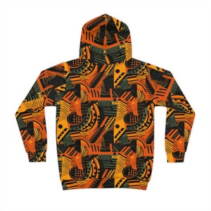 African Ankara Print Children's Hoodie Cultural Clothing Sweater For Children All Over African Print Top Kids Free Shipping image 3