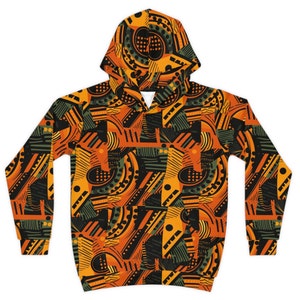 African Ankara Print Children's Hoodie Cultural Clothing Sweater For Children All Over African Print Top Kids Free Shipping image 1