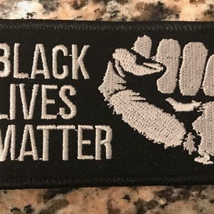 Black Lives Matter Patch Embroirdered Patch Pro Black Morale Patch Black Empowerment Patch image 2