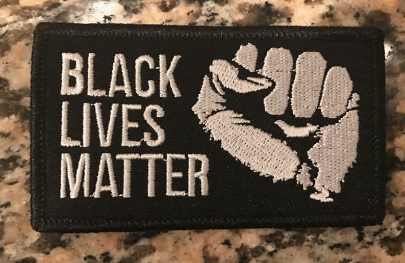 Black Lives Matter Patch Embroirdered Patch Pro Black Morale Patch Black Empowerment Patch image 2