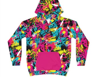 Spray Paint Graffiti Style Kinder Hoodie | Expressive Urban Fashion für Kinder | Urban Streetwear Style Pullover für Kinder - Kostenloser Versand