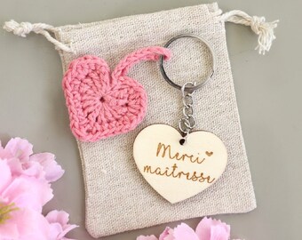 Portachiavi Personalizzato “Migliore Padrona Dell’Anno” Con Matita Incisa – Regalo Per Maestre E ATSEM