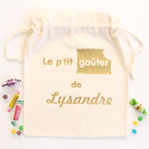 Pochon sac à goûter personnalisable Idée cadeau d'anniversaire