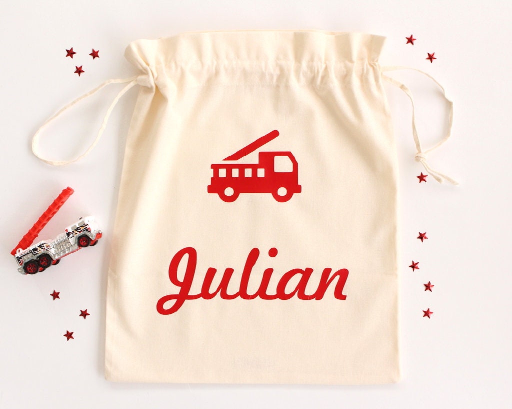 Pochon Sac Camion Personnalisable Cadeau Naissance Anniversaire Garçon