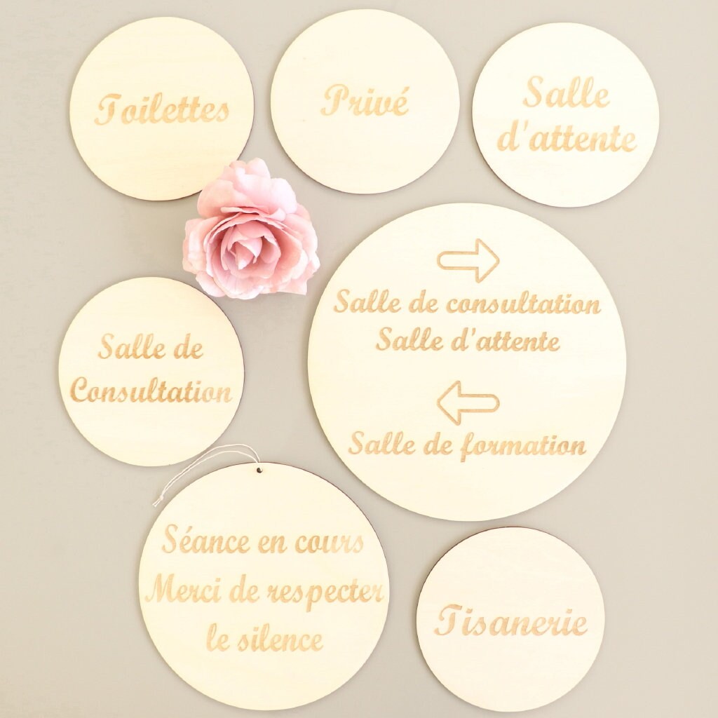 Pancarte Panneau Directionnel en Bois Personnalisé Décoration Maison Professionnels